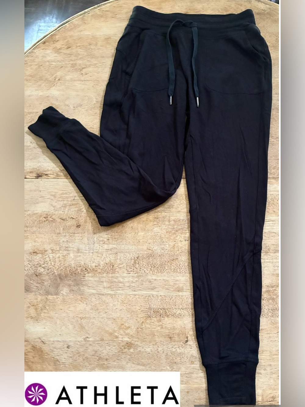 Athleta Women’s Sz XXS Black French Terry Coaster Jogger Pant